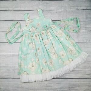 6x Pippa & Julie Mint & Gold Lace Dress